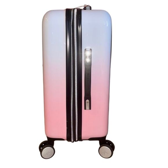 Juicy Couture Pink & White Ombre Hard Side 360 Spinner Suitcase Carry On Luggage - Picture 5 of 12